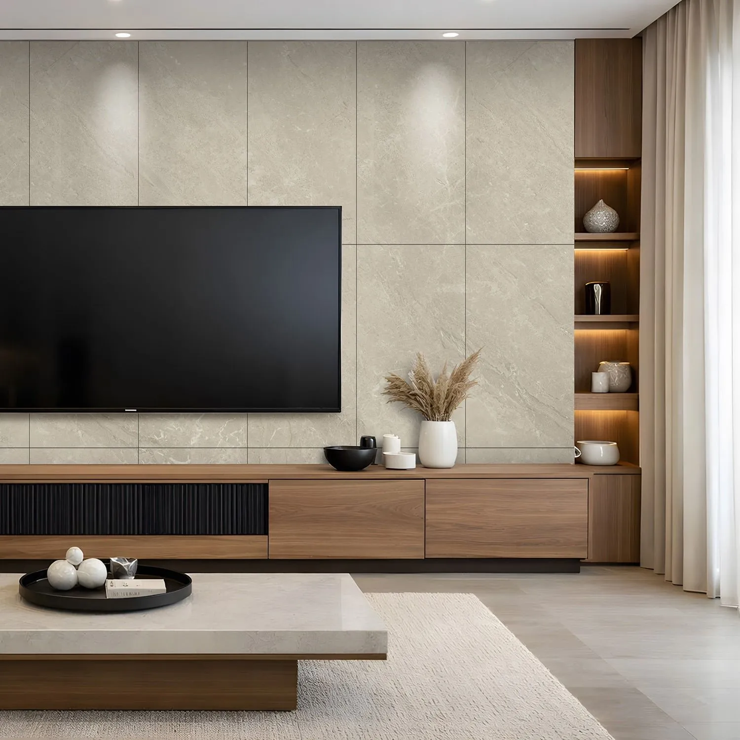 Kamień Monreale Beżowy Mat 60 x 120 cm 4 mm